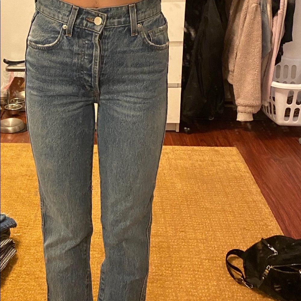 Revice denim straight leg jeans size 24